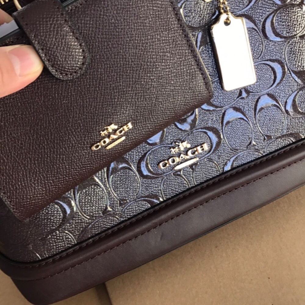 🌸🎆coach Sierra set🎆oxblood /Satchel/crossbody - Picture 8 of 8